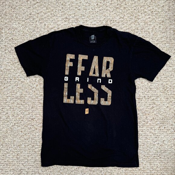 md Fearless Grind T shirt Black‎ Medium - Picture 1 of 6